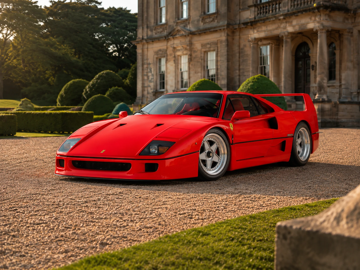 Ferrari F40 front three-quarter view